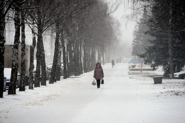Снежный фотофакт: первый день зимы в Минске - Sputnik Беларусь