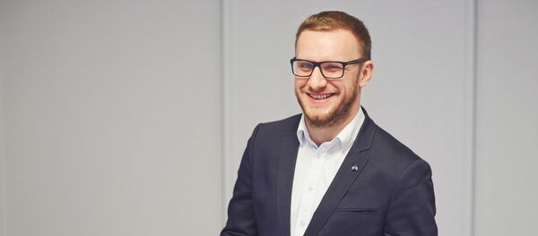 Начальнік упраўлення фонду Дырэкцыя II Еўрапейскіх гульняў 2019 года Максім Кашкалда - Sputnik Беларусь