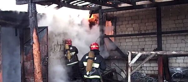 Предприятие по производству памятников горело в Гомеле  - Sputnik Беларусь