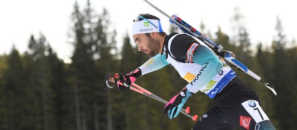 Мартен Фуркад (Франция) на этапе Кубка мира по биатлону сезона 2018/19 в Поклюке - Sputnik Беларусь