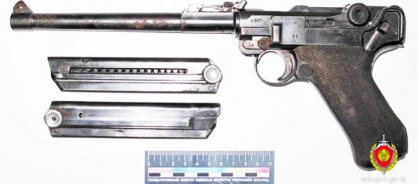 Luger Lange Pistole, найденный в Брестском университете - Sputnik Беларусь