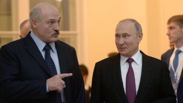 Президент РФ Владимир Путин и президент Беларуси Александр Лукашенко  - Sputnik Беларусь