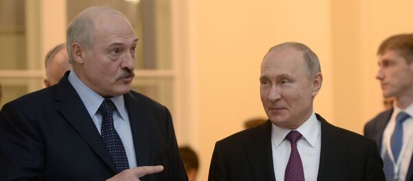 Президент РФ Владимир Путин и президент Беларуси Александр Лукашенко  - Sputnik Беларусь