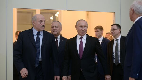 Президент России Владимир Путин и президент Беларуси Александр Лукашенко - Sputnik Беларусь
