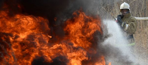 Сотрудники пожарного расчета - Sputnik Беларусь