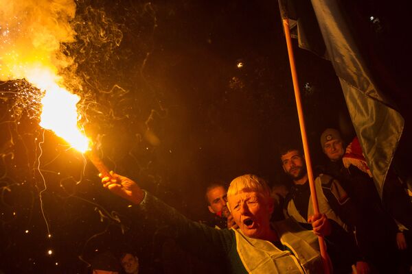 Желтые жилеты в Черногории: массовый протест в Подгорице - Sputnik Беларусь