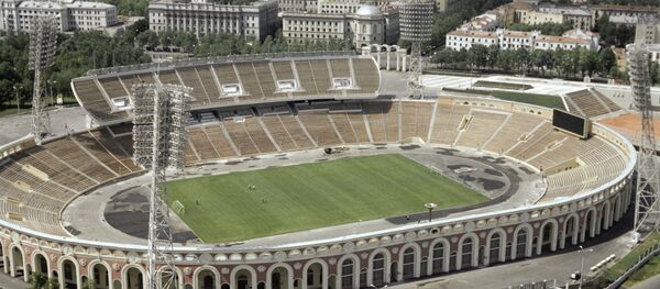 Нацыянальны стадыён Дынама ў Мінску Нацыянальны стадыён Дынама ў Мінску - Sputnik Беларусь