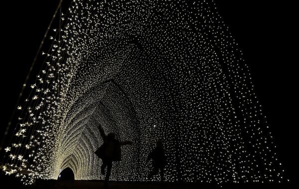 Световые инсталляции в королевских ботанических садах Кью в западном Лондоне - Sputnik Беларусь