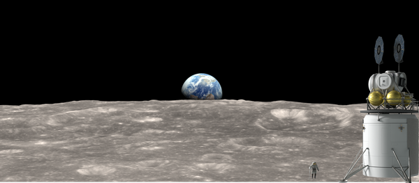 Лунная поверхность - Sputnik Беларусь