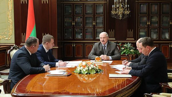 Президент Беларуси Александр Лукашенко заслушал доклад об окончательных вариантах проектов Налогового кодекса и закона о бюджете Республики Беларусь на 2019 год - Sputnik Беларусь