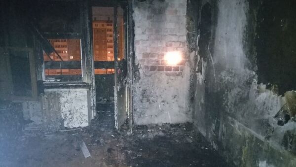 Пожар в многоэтажном доме в Солигорске - Sputnik Беларусь