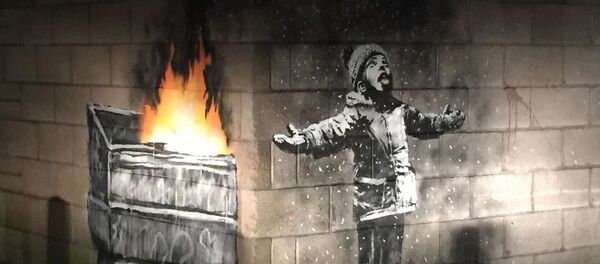 Мяркуецца, што гэта работа Бэнксі Мяркуецца, што гэта работа Бэнксі - Sputnik Беларусь