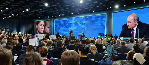 Ежегодная большая пресс-конференция президента РФ В. Путина - Sputnik Беларусь