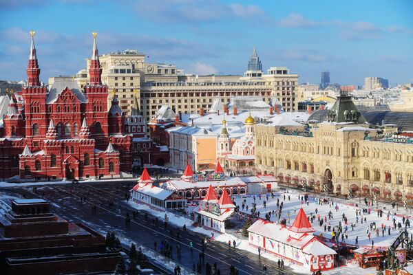 Неба ў зорках: фантастычнае ператварэнне Масквы на Новы год Неба ў зорках: фантастычнае ператварэнне Масквы на Новы год - Sputnik Беларусь