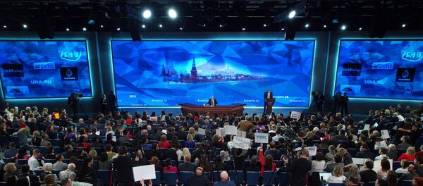 Ежегодная большая пресс-конференция президента РФ В. Путина - Sputnik Беларусь