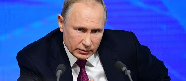 Ежегодная большая пресс-конференция президента РФ В. Путина Ежегодная большая пресс-конференция президента РФ В. Путина - Sputnik Беларусь
