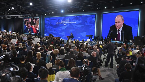 Большая пресс-конференция Путина  - Sputnik Беларусь