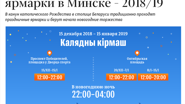Рождественские и новогодние ярмарки в Минске – 2018/19 - Sputnik Беларусь
