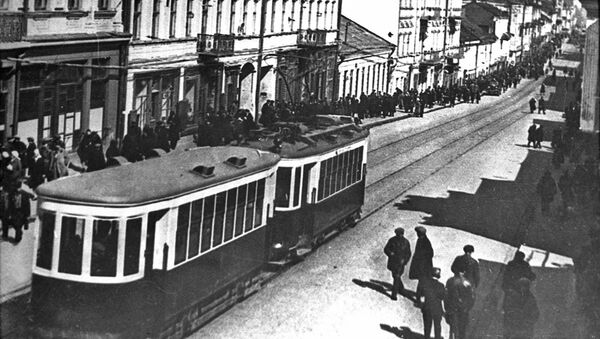Улица Советская (ныне – проспект Независимости) в Минске, 1930 год - Sputnik Беларусь