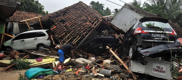 Последствия цунами в Индонезии - Sputnik Беларусь