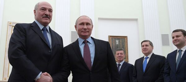 Президент РФ Владимир Путин и президент Беларуси Александр Лукашенко - Sputnik Беларусь