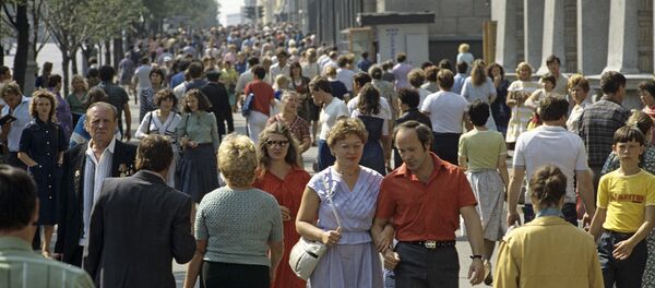 Минск, проспект Ленина, 1985 год - Sputnik Беларусь