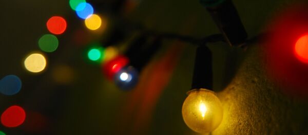 Новогодняя гирлянда, архивное фото - Sputnik Беларусь