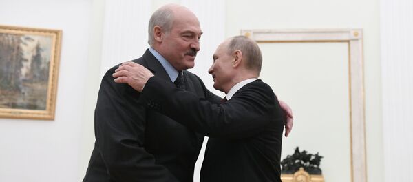 Прэзідэнт РФ У. Пуцін сустрэўся з прэзідэнтам Беларусі А. Лукашэнкам Прэзідэнт РФ У. Пуцін сустрэўся з прэзідэнтам Беларусі А. Лукашэнкам - Sputnik Беларусь