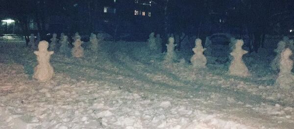 Снеговики в Рогачеве - Sputnik Беларусь