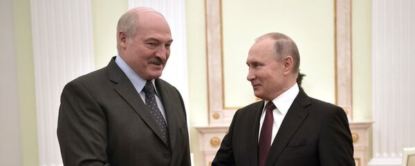 Президент РФ Владимир Путин и президент Беларуси Александр Лукашенко - Sputnik Беларусь