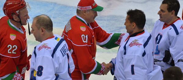 Каманда прэзідэнта Беларусі перамагла зборную ІІХФ - Sputnik Беларусь