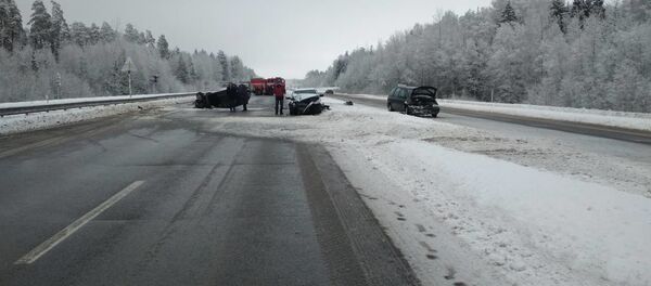 Место ДТП в Толочинском районе - Sputnik Беларусь