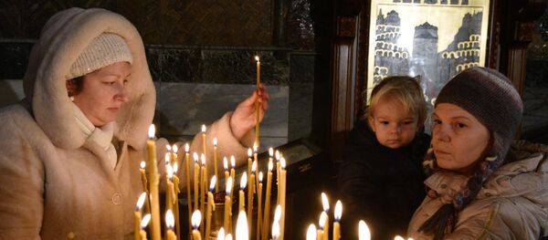 Рождественское богослужение в Киево-Печерской лавре - Sputnik Беларусь