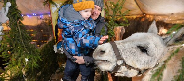 Живой вертеп в Жировичском монастыре  - Sputnik Беларусь