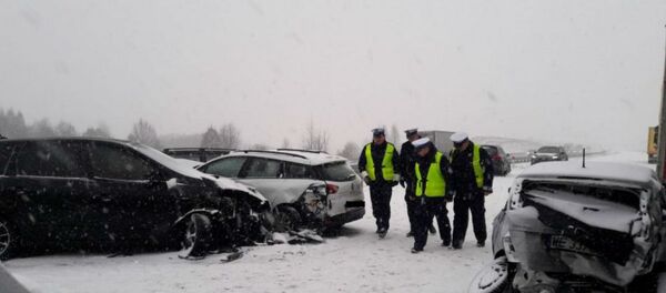 Массовое ДТП в Польше - Sputnik Беларусь