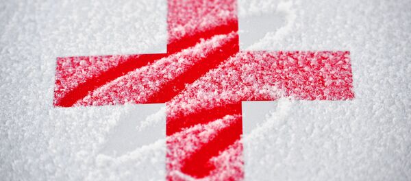 Красный крест на автомобиле скорой медицинской помощи, архивное фото - Sputnik Беларусь