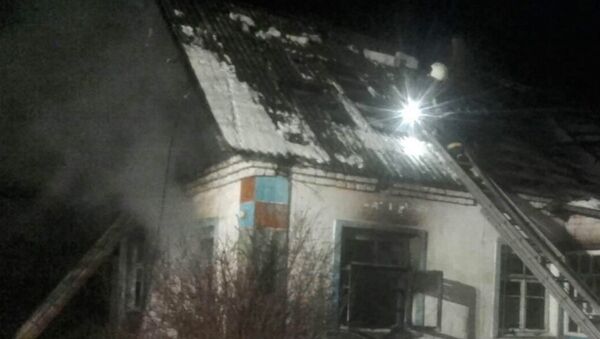 Пожар в деревне Корсаки  - Sputnik Беларусь