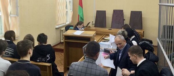 В зале суда, где рассматривается дело - Sputnik Беларусь