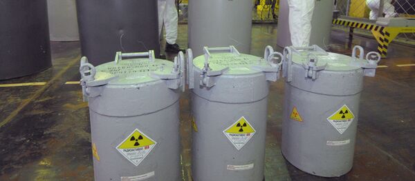 Сотрудники транспортно-упаковочного комплекса на предприятии по хранению и переработке отработанного ядерного топлива - Sputnik Беларусь