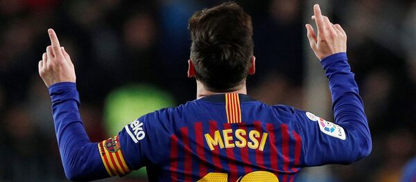 Футболист испанской Барселоны Лионель Месси Футболист испанской Барселоны Лионель Месси - Sputnik Беларусь