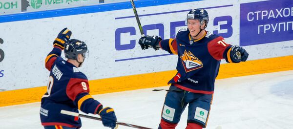 Игроки ХК Металлург - Sputnik Беларусь