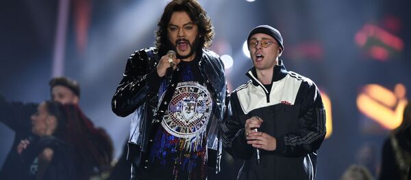 Спевакі Філіп Кіркораў і Ягор Крыд (справа) - Sputnik Беларусь