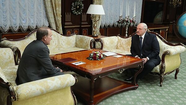 Встреча президента Беларуси Александра Лукашенко с украинским политическим и государственным деятелем Виктором Медведчуком - Sputnik Беларусь