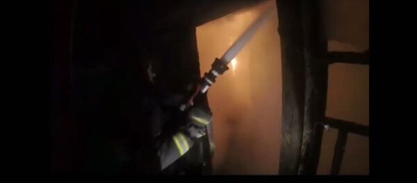 МЧС показало, как тушили дом, в котором сгорел злоупотреблявший сельчанин - Sputnik Беларусь