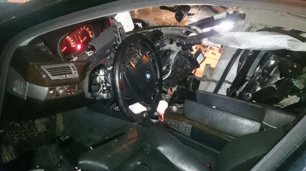 Водитель BMW на скорости влетел в столб в Минске - Sputnik Беларусь