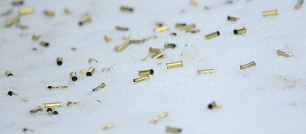 Гильзы на огневом рубеже, архивное фото - Sputnik Беларусь