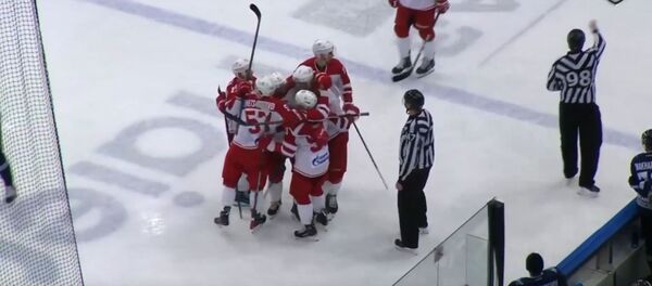 Матч КХЛ Динамо-Минск - Витязь - Sputnik Беларусь