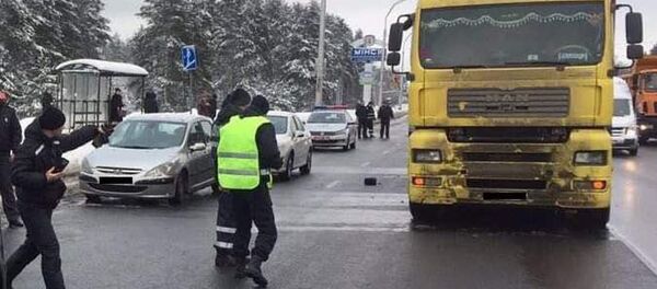 Место ДТП в Минске - Sputnik Беларусь