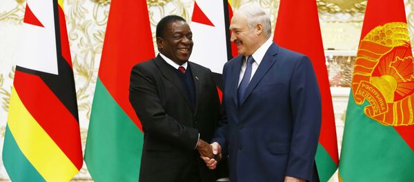 Президент Беларуси Александр Лукашенко и президент Зимбабве Эммерсон Мнангагва подпишут ряд документов - Sputnik Беларусь