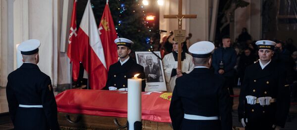 Церемония прощания с мэром Гданьска Павлом Адамовичем - Sputnik Беларусь